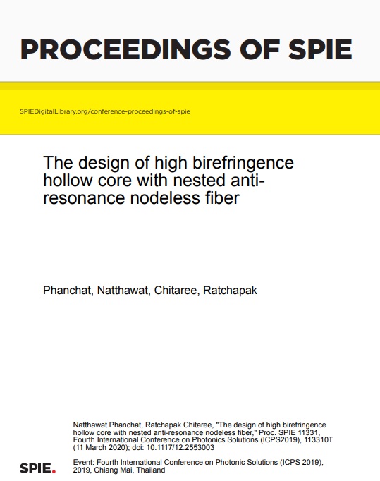 The design of high birefringence hollow core with nested anti-resonance nodeless fiber